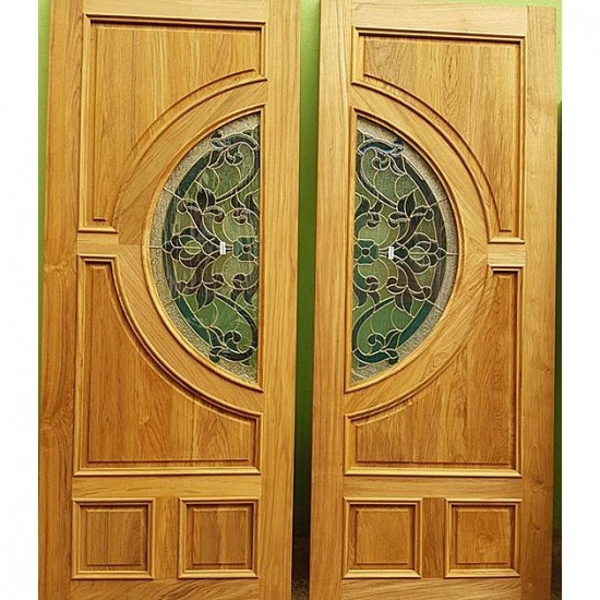 ประตูไม้สักกระจกนิรภัย ประตูไม้สักกระจกนิรภัย